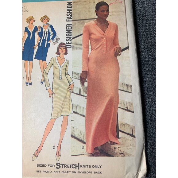 Simplicity Misses Dress Sewing Pattern sz 14 7131 - uncut - Picture 2 of 10